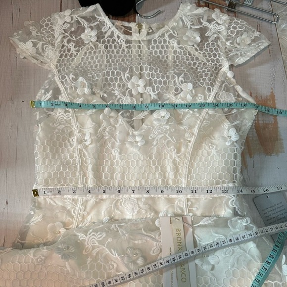 BRONX AND BANCO Osa Lace Dress Size US 6 Medium White - Picture 11 of 13